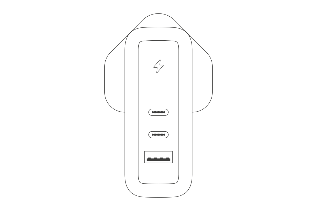 100W GaN Charger with UK Plug